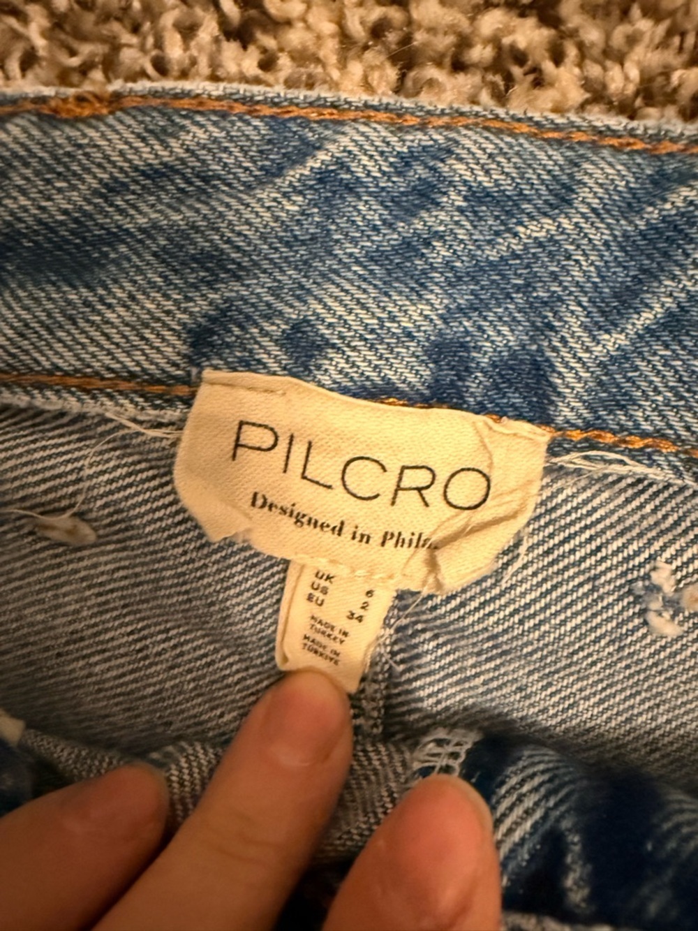 Pilcro Maxi Denim Skirt Madi Front Slit Denim Skirt Endless Summer Wash Size 2 - Picture 5 of 8